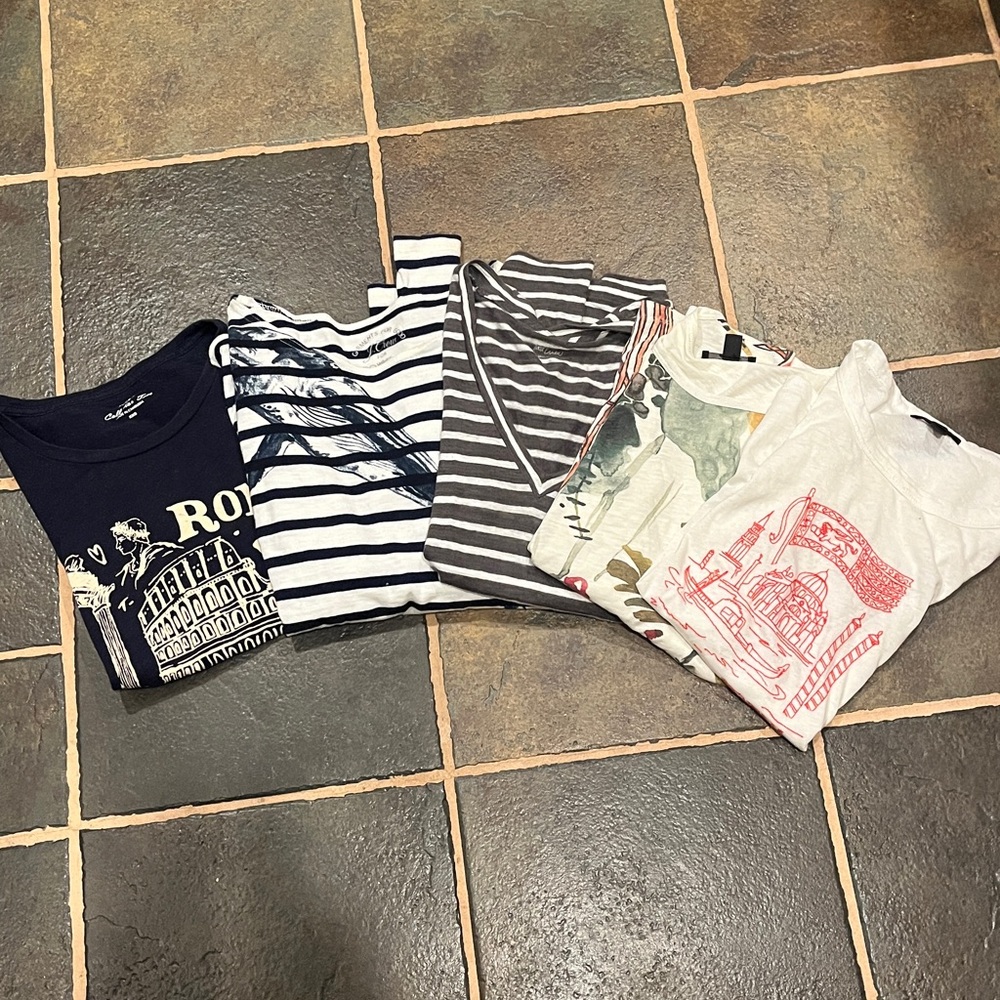 J Crew collection Tees - Set of 5